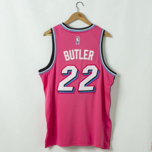 Jimmy Butler Miami Heat 2020-21 Pink Swingman Jersey 1