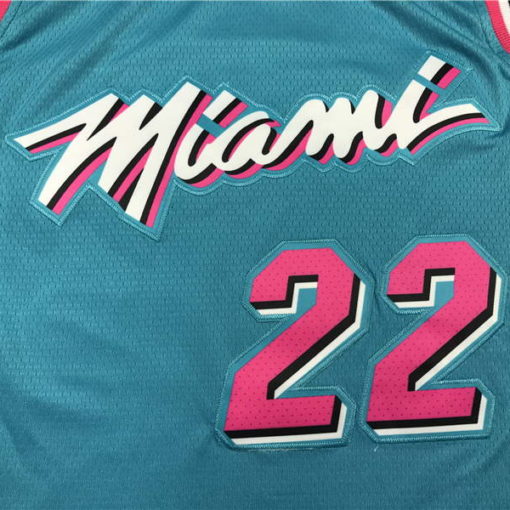 Jimmy Butler Miami Heat 2020-21 VICEWAVE blue Swingman Jersey 3