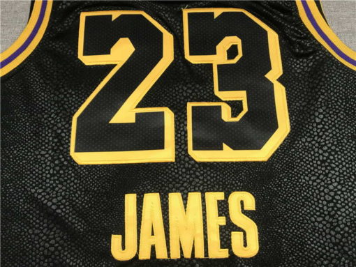 LeBron James #23 Lakers city edition Black jersey with Love path 3