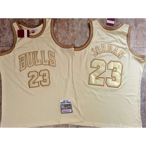 Michael Jordan #23 Chicago Bulls Golden Midas SM Jersey