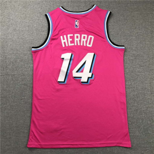 Tyler Herro Miami Heat 202021 Swingman Jersey - pink 1