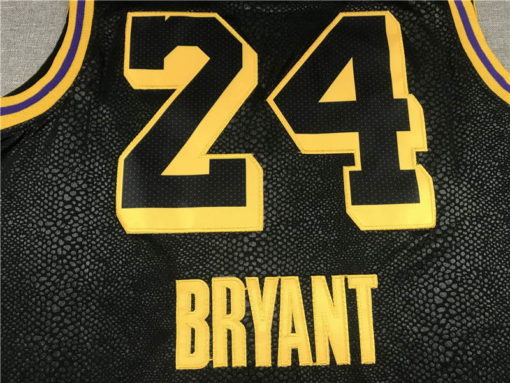 Kobe Bryant #24 Los Angeles Lakers City Edition Black Jersey With Love Path 1