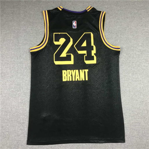 Kobe Bryant #24 Los Angeles Lakers City Edition Black Jersey With Love Path.jpeg