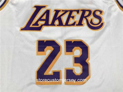 Los Angeles Lakers LeBron James 2019-20 Association Edition Swingman Jersey 4