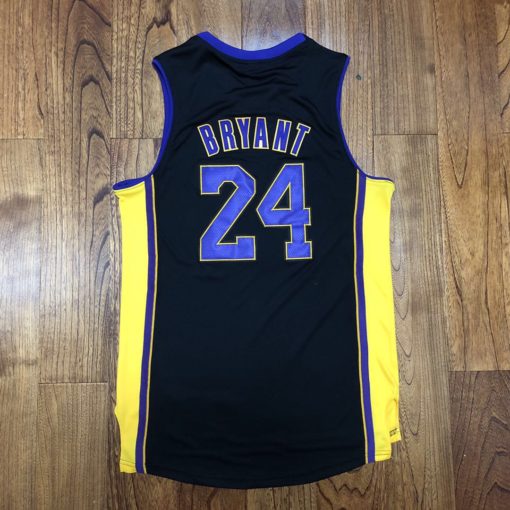 Bryant Lakers champion Authentic jersey black 2