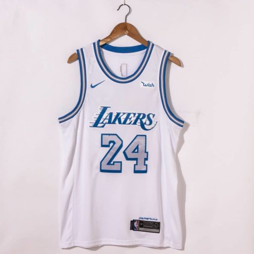 Kobe Bryant #24 Los Angeles Lakers 2021 City Edition White Jersey