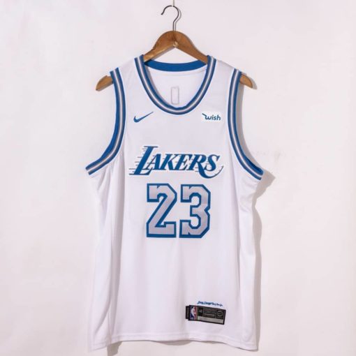 LeBron James #23 Los Angeles Lakers 2021 City Edition White Jersey