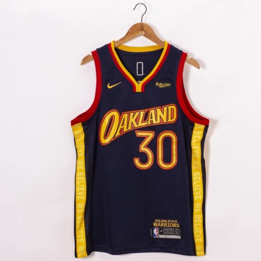 Stephen Curry #30 Golden State Warriors 2021 Navy City Edition Oakland Jersey