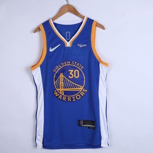 Stephen Curry #30 Golden State Warriors 2021 Royal Icon Edition Jersey