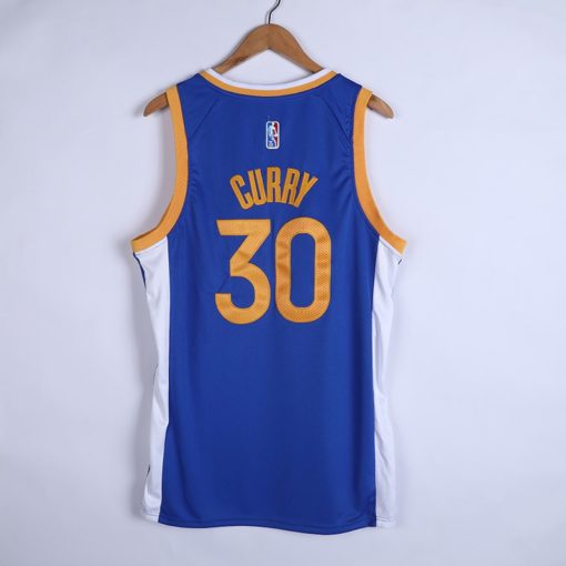 Stephen Curry #30 Golden State Warriors 2021 Royal Icon Edition Jersey back