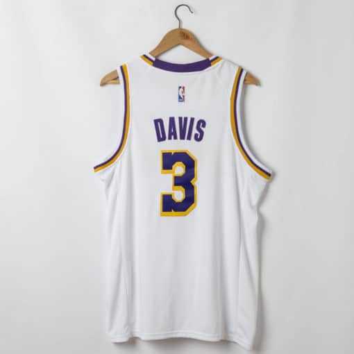 Anthony Davis Los Angeles Lakers Association Edition White Jersey back