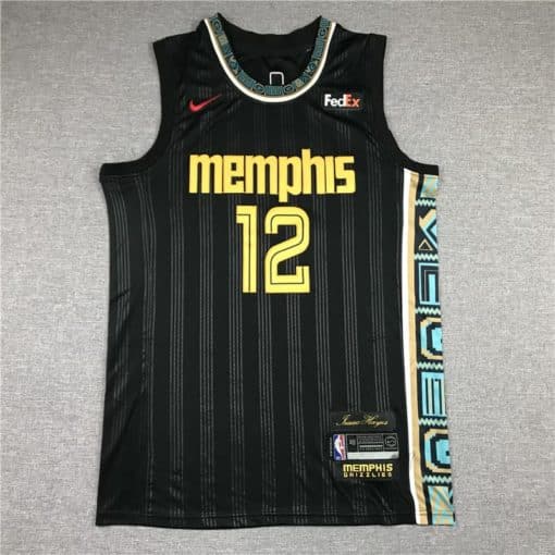 Ja Morant #12 Memphis Grizzlies 2021 Black City Edition Swingman Jersey