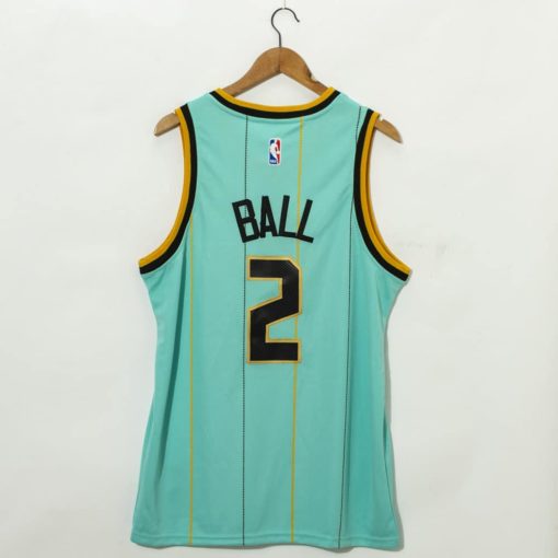 LaMelo Ball Charlotte Hornets Mint Green 202021 Swingman Jersey - City Edition back