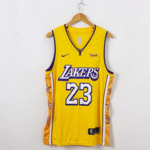 LeBron James #23 Los Angeles Lakers 2019-20 City Edition Gold Jersey