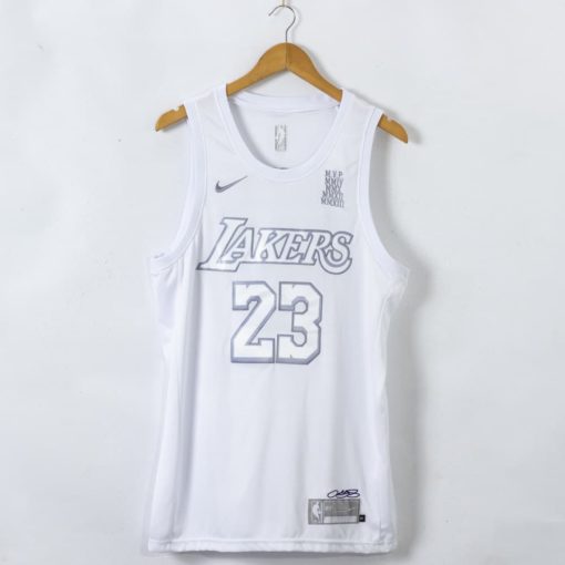 LeBron James #23 Los Angeles Lakers MVP White Jersey