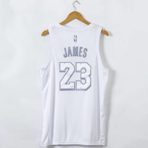 LeBron James Los Angeles Lakers White MVP #23 Jersey back