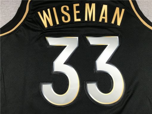 James Wiseman 33 Golden State Warriors 2020-21 Black Golden Edition Jersey