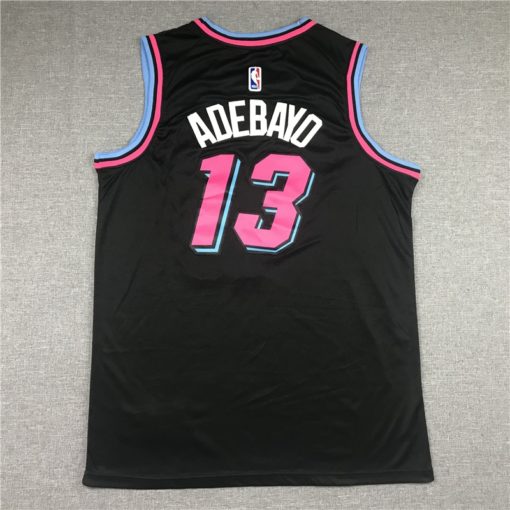 Bam Adebayo 13 Miami Heat 2019-20 City Edition Black Jersey