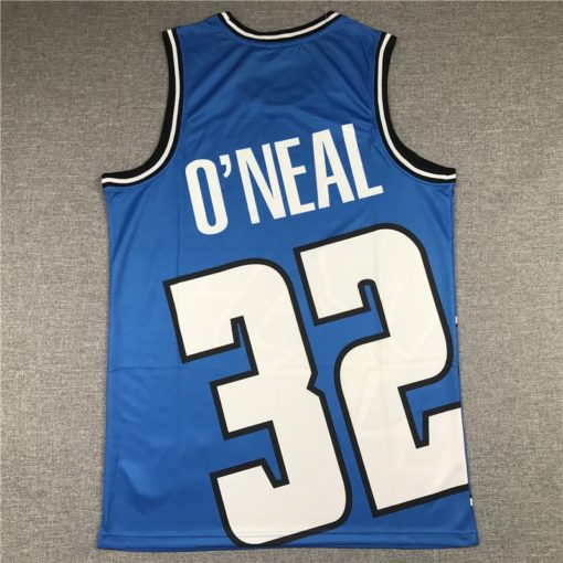 Shaquille O'neal 32 Orlando Magic Big Face M&N Blue Jersey