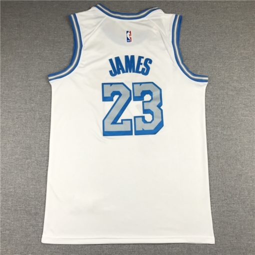 LeBron James 23 Los Angeles Lakers 2021 City Edition White Stitched Jersey