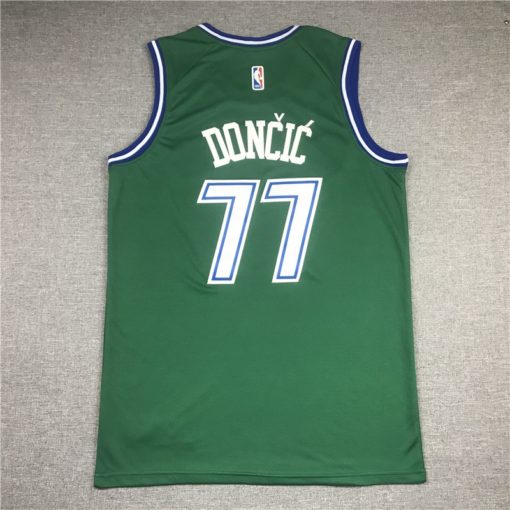 Luka Doncic 77 Dallas Mavericks Green 2020-21 Classic Edition Jersey