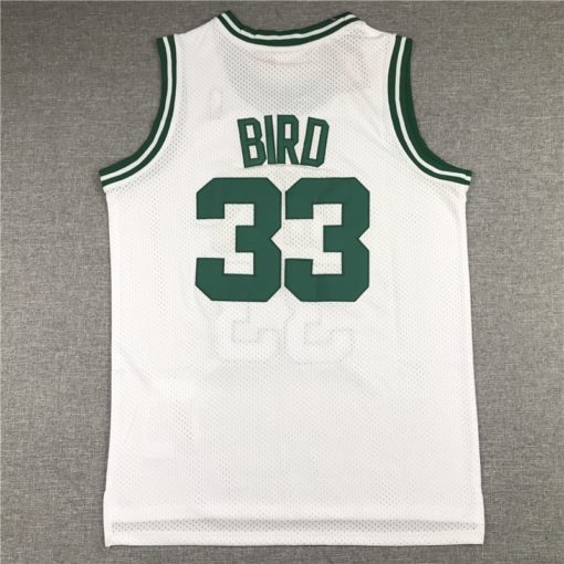 Larry Bird 33Boston Celtics 1985-86 White Hardwood Classics Jersey