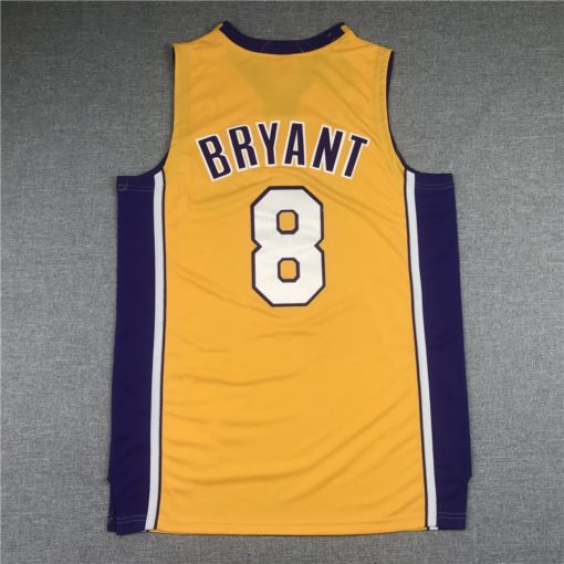 Kobe Bryant 8 Los Angeles Lakers HWC 2000-01 Road Finals Gold Jersey