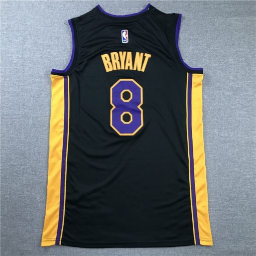 Kobe Bryant 8 Los Angeles Lakers Retro Retired Black Edition Jersey