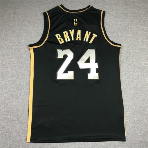 Kobe Bryant 24 Los Angeles Lakers Black Golden 2020-21 Limited Edition Jersey