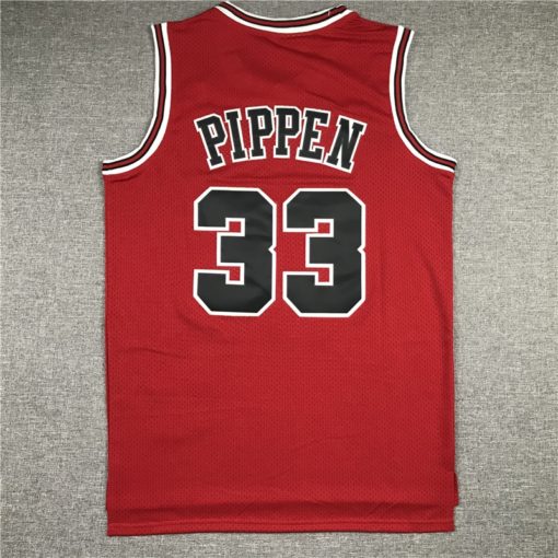 Scottie Pippen 33 Bulls Red 1997-98 Hardwood Classics Jersey