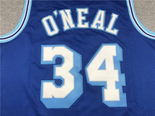 Shaquille O'Neal 34 Los Angeles Lakers 96-97 Swingman Blue Jersey