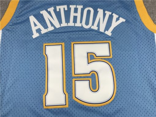 Carmelo Anthony 15 Denver Nuggets 03-04 HWC Swingman Blue Jersey