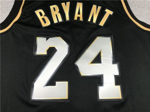 Kobe Bryant 24 Los Angeles Lakers Black Golden 2020-21 Limited Edition Jersey