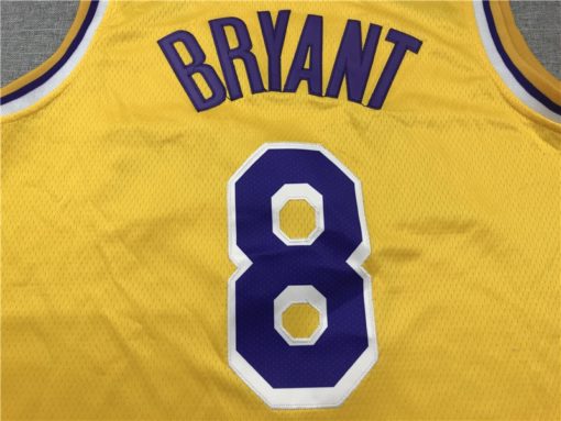 Kobe Bryant 8 Los Angeles Lakers Gold 2019-20 Icon Edition Swingman Jersey KB Path