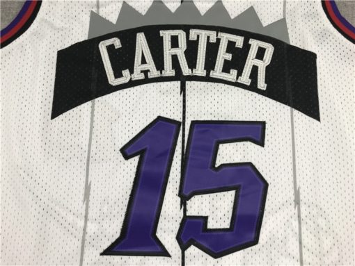 Vince Carter 15 Toronto Raptors White Throwback Swingman Jersey