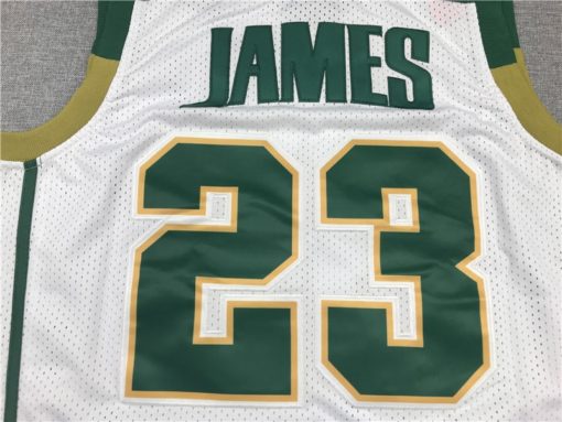 Lebron James 23 St Vincent St Mary Irish High School Swingman Jersey White