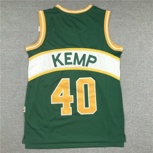 Shawn Kemp 40 Seattle SuperSonics 1994-95 Green Hardwood Classic Swingman Jersey