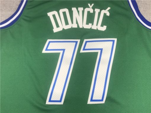 Luka Doncic 77 Dallas Mavericks Green 2020-21 Classic Edition Jersey