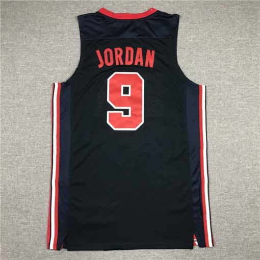 Michael Jordan 9 USA 92 Dream Team Dark Blue Jersey