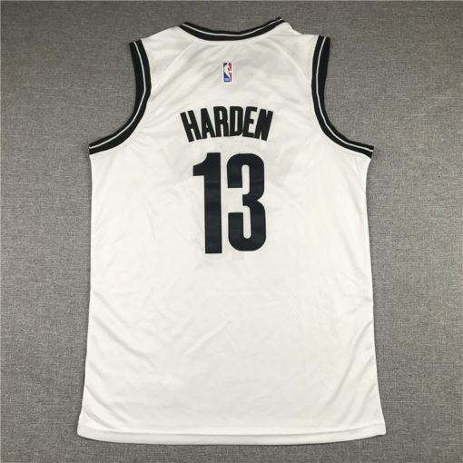 James Harden 13 Brooklyn Nets 2020-21 Association White Jersey