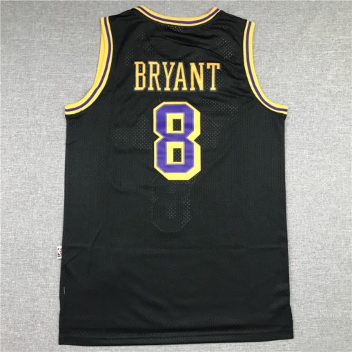 Kobe Bryant 8 Los Angeles Lakers 1996-97 Black Jersey