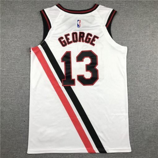 Paul George 13 Clippers 2019-20 White Throwback Buffalo Braves Jersey