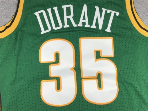 Kevin Durant 35 Seattle SuperSonics Green Hardwood Classics Jersey