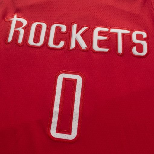 Russell Westbrook 0 Houston Rockets Red Swingman Jersey - Icon Edition