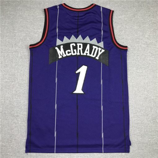 Tracy McGrady 1 Raptors 1998-99 Purple Hardwood Classics Jersey