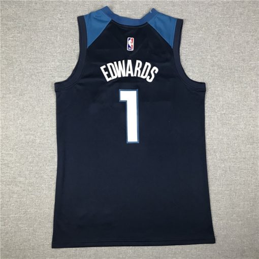 Anthony Edwards 5 Minnesota Timberwolves 2020-21 Statement Navy Jersey