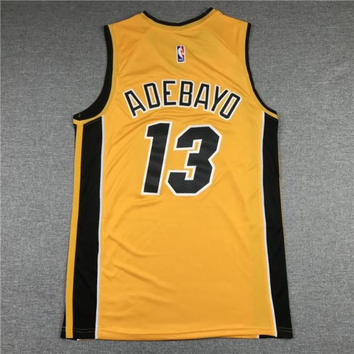 Bam Adebayo 13 Miami Heat 2021 Earned Yellow Jersey