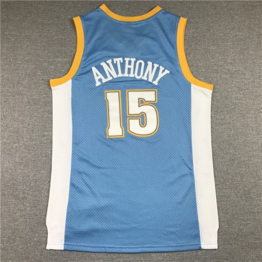 Carmelo Anthony 15 Denver Nuggets 03-04 HWC Swingman Blue Jersey