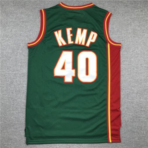 Shawn Kemp 40 Seattle Supersonic Green Vintage 90’S Champion Jersey