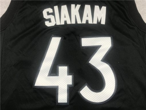 Pascal Siakam 43 Toronto Raptors 2021 Black Earned Edition Jersey